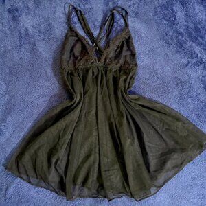 vintage victoria secret mesh slip dress